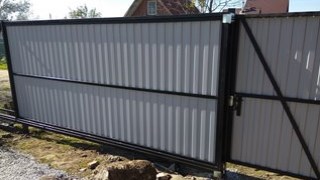 Купить сваи для ворот в Балахна. Заказать ворота на сваях под ключ от 21473 руб