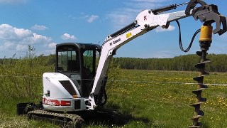 Аренда экскаватора погрузчика с ямобуром в Балахна цена от 1534 руб